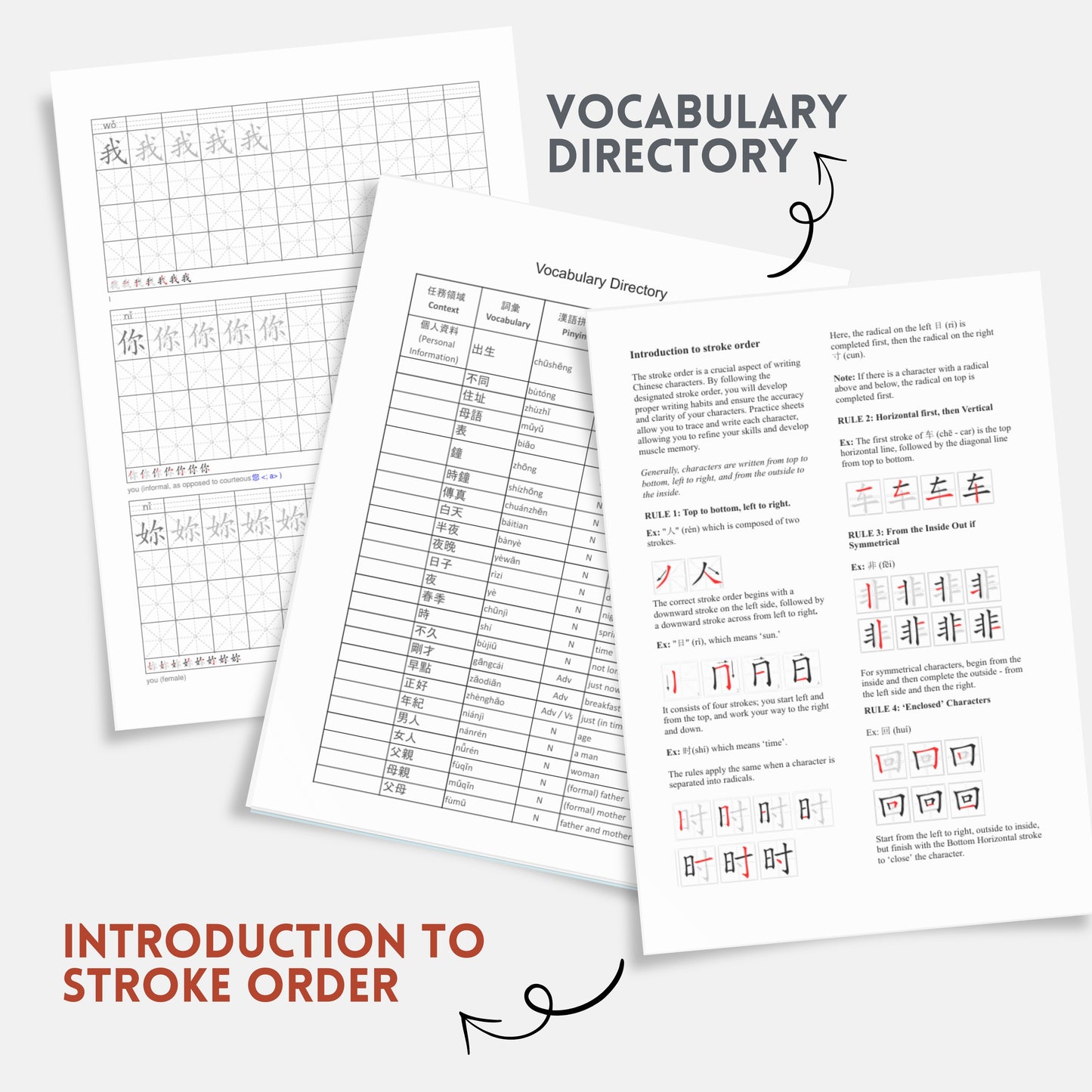Traditional Chinese Character Workbook: VOLUME 2